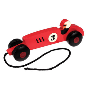 Vintage Wooden Racer Pull Toy - Funky Gifts NZ