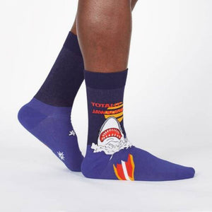 Sock It To Me Socks - Men's Crew -Totally Jawsome - Funky Gifts NZ
