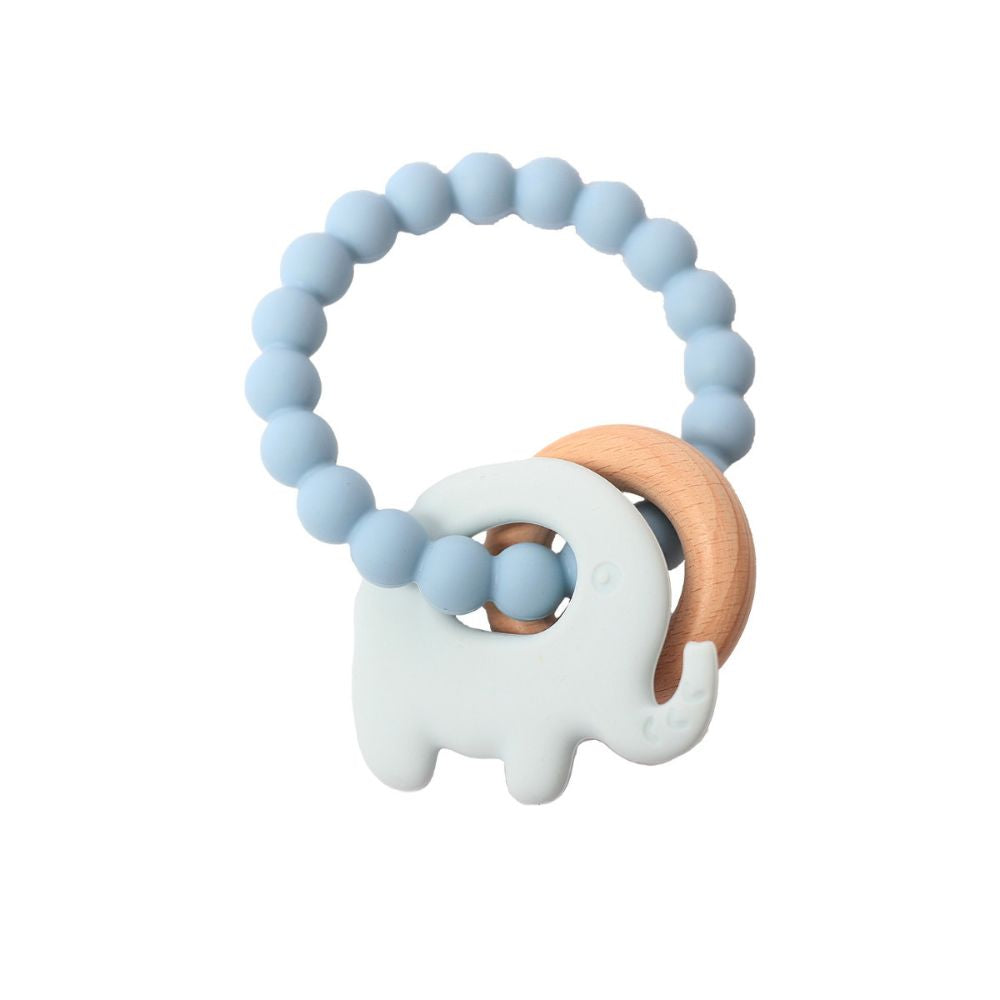 Splosh Silicone Baby Teether Elephant Blue - Funky Gifts NZ
