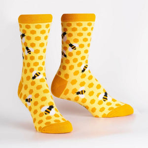 Sock It To Me Socks - Women's Crew - Bees Knees - Funky Gifts NZ