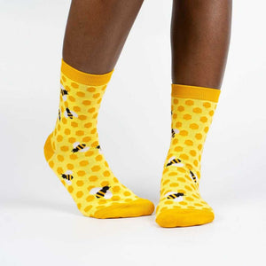 Sock It To Me Socks - Women's Crew - Bees Knees - Funky Gifts NZ