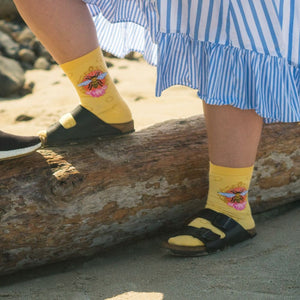 Sock It To Me - Women's Crew Socks - Queen Bee - Funky Gifts NZ