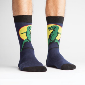 Sock It To Me Socks - Men's Crew - T-Rex - Funky Gifts NZ