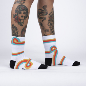 Sock It To Me Socks - Women's Turn Cuff - Groovy Love - Funky Gifts NZ