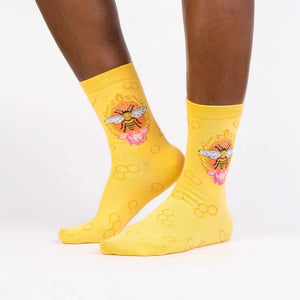 Sock It To Me - Women's Crew Socks - Queen Bee - Funky Gifts NZ