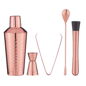 Spencer Hammered Copper 5pc Cocktail Set - Funky Gifts NZ
