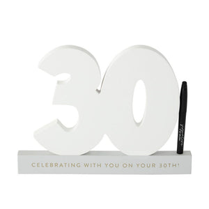Signature Numbers - 30th Birthday - Funky Gifts NZ
