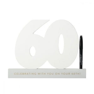 Signature Numbers - 60th Birthday - Funky Gifts NZ