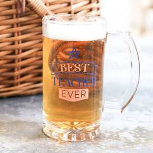 Splosh Teacher Tankered Beer Glass - Funky Gifts NZ