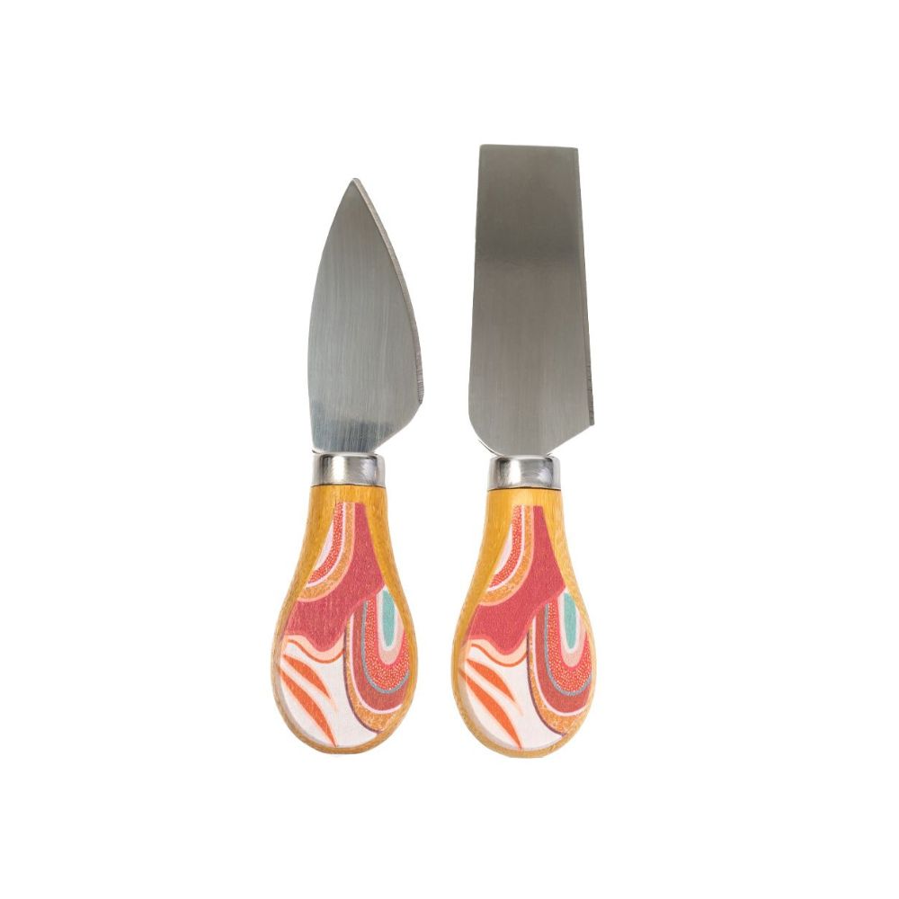 Splosh Picnic Cheese Knife Set - Abstract - Funky Gifts NZ