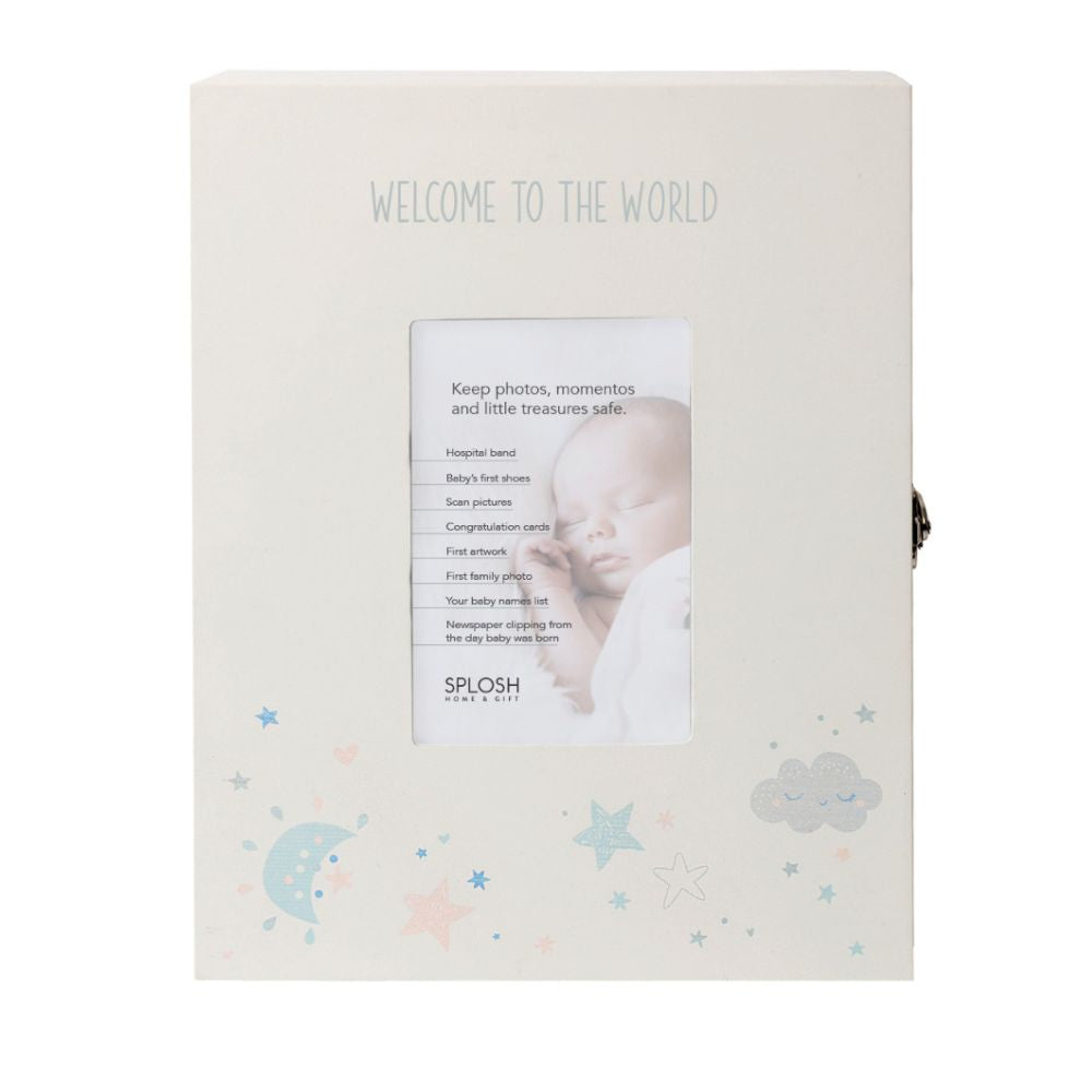 Baby Keepsake Box - Welcome To The World - Funky Gifts NZ