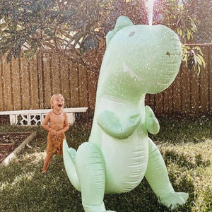 SunnyLife Inflatable Giant Sprinkler Surfing Dino - Funky Gifts NZ