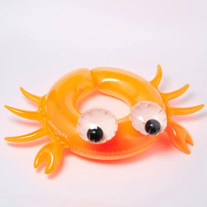 SunnyLife Kiddy Pool Ring - Sonny the Sea Creature Neon Orange - Funky Gifts NZ
