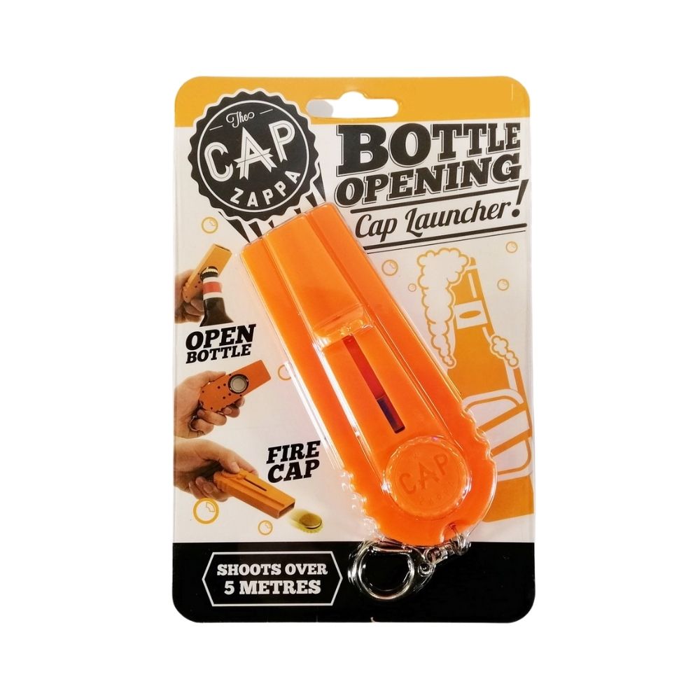 The Cap Zappa Bottle Opener Cap Launcher from Funky Gifts NZ