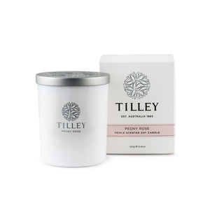 Tilley Soy Candle - Peony Rose - Funky Gifts NZ