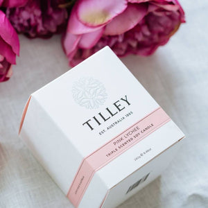 Tilley Soy Candle - Pink Lychee - Funky Gifts NZ