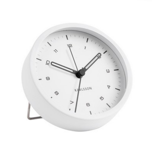 Karlsson Alarm Clock Tinge - White - Funky Gifts NZ