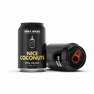 Tipsy Wicks Can Candle - Nice Coconuts - Funky Gifts NZ