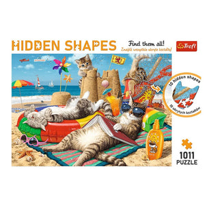 Trefl Hidden Shapes - Feline Holidays - Funky Gifts NZ
