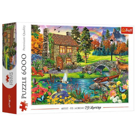 Trefl "6000" Puzzle - Cottage in the Mountains - Funky Gifts NZ