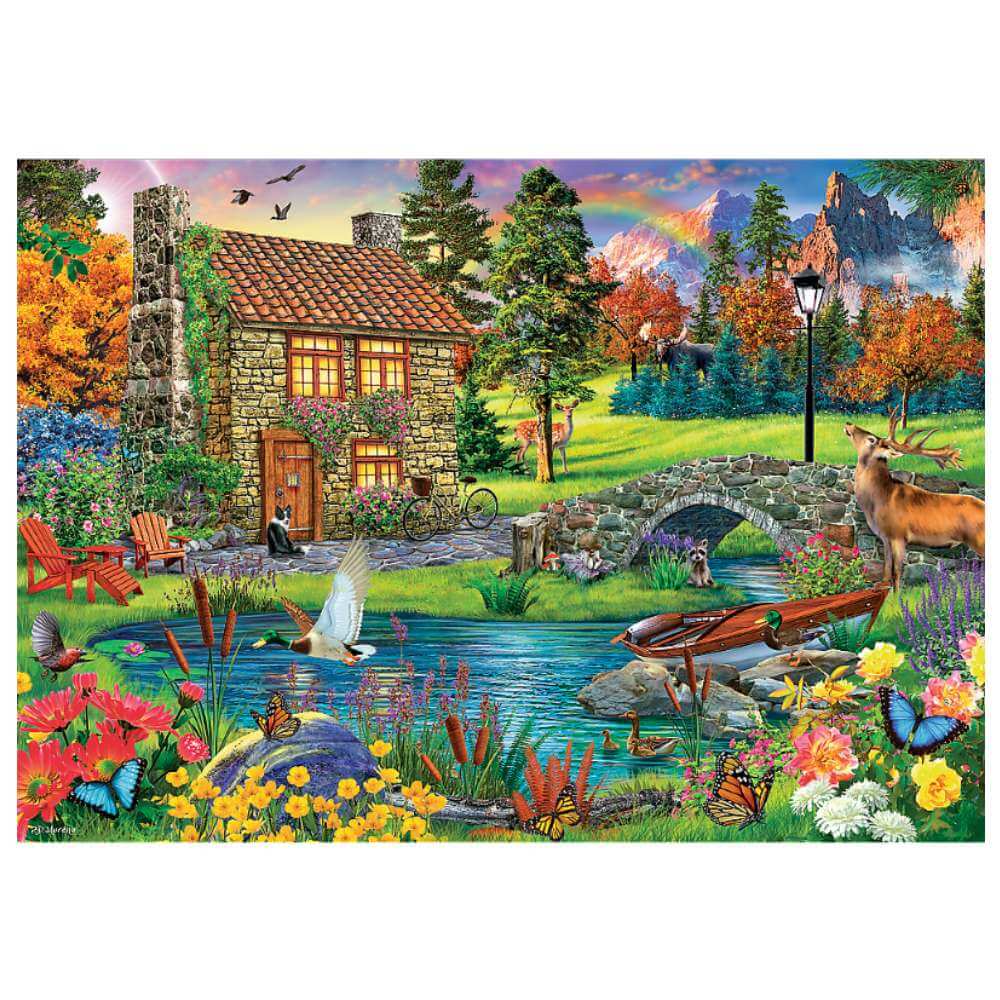 Trefl "6000" Puzzle - Cottage in the Mountains - Funky Gifts NZ