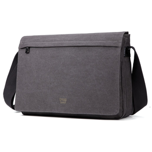 Troop Classic Laptop Messenger Bag (Front Flap) LARGE - Charcoal TRP0371 - Funky Gifts NZ