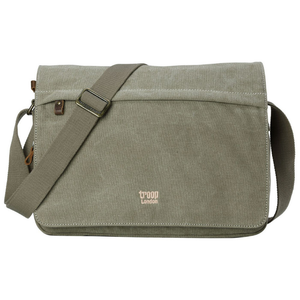 Troop Classic Laptop Messenger Bag (Front Flap) LARGE - Khaki TRP0371 - Funky Gifts NZ