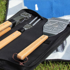 VW T1 Bus BBQ Utensil Set With Case - Funky Gifts NZ