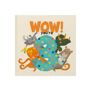 Birthday Book - WOW! You're 3 - Funky Gifts NZ