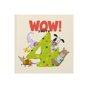 Birthday Book - WOW! You're 4 - Funky Gifts NZ