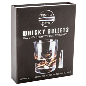 Whisky Stainless Steel Bullets - Funky Gifts NZ