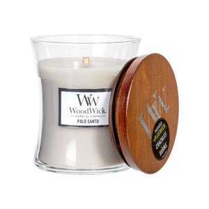 Medium WoodWick Scented Soy Candle - Palo Santo - Funky Gifts NZ