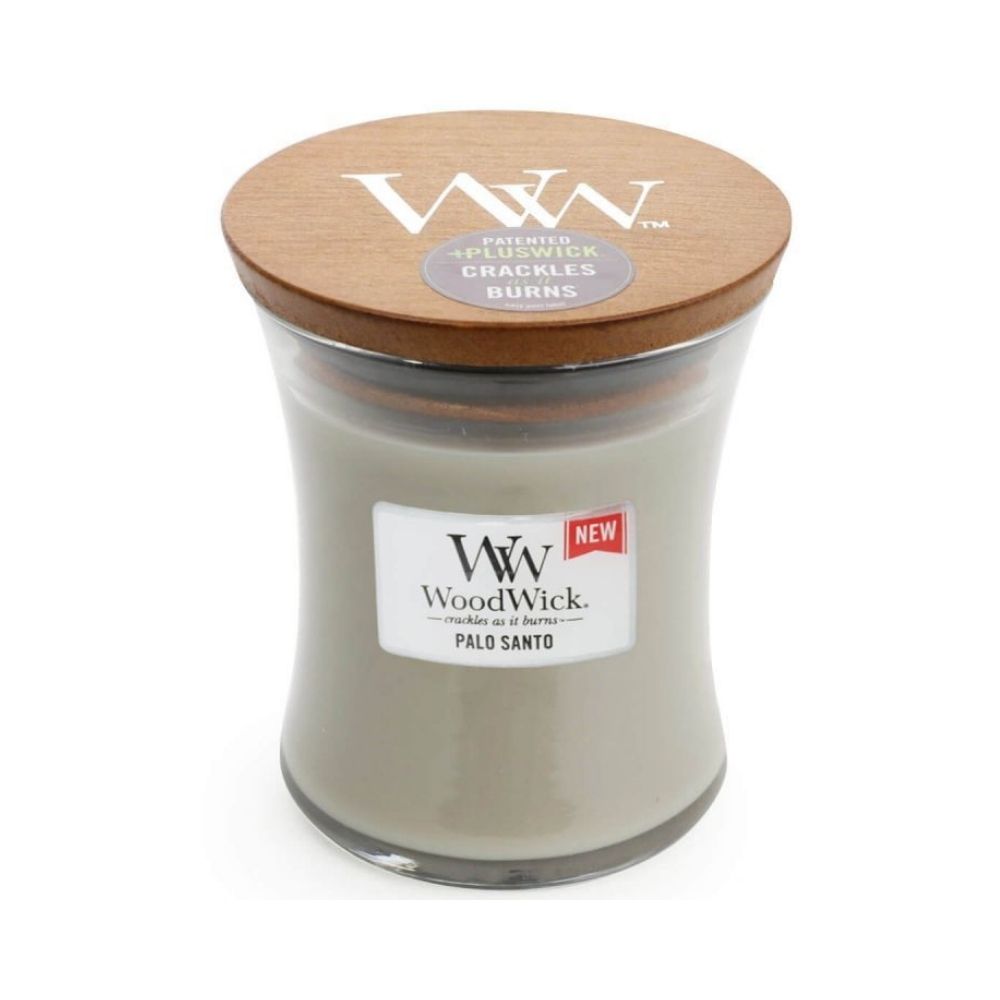 Medium WoodWick Scented Soy Candle - Palo Santo - Funky Gifts NZ