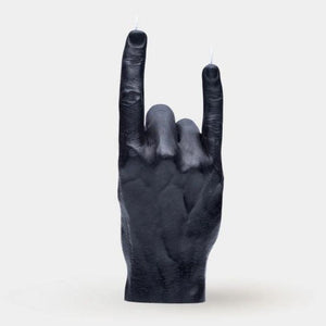 You Rock Hand Candle - Black 
