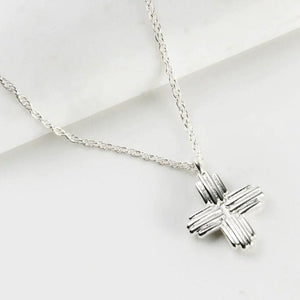 Zafino Cross Silver Necklace - Funky Gifts NZ