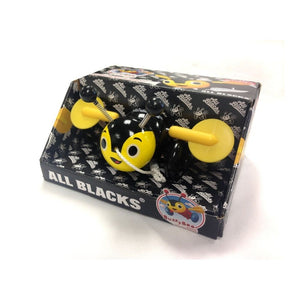 All Blacks Buzzy Bee Wooden Pull Along Toy - Limited Edition - Funky Gifts NZ