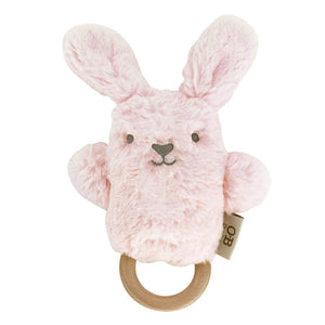 Organic Beechwood Baby Rattle & Teether Toy - Betsy Bunny - Funky Gifts NZ