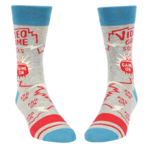 blue q mens crew socks video game from funky gifts nz