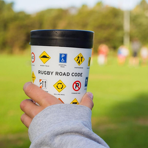 Rugby Road Code Cuppa Coffee Cup from Funky Gifts NZ