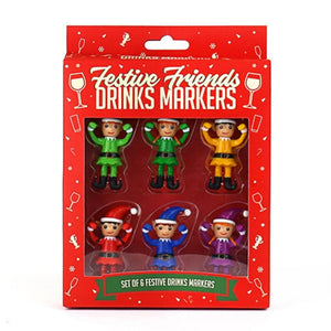 Festive Friends Drink Markers - Funky Gifts NZ