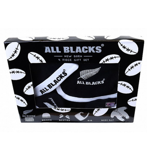 All Blacks Newborn 4 Piece Gift Set - Funky Gifts NZ