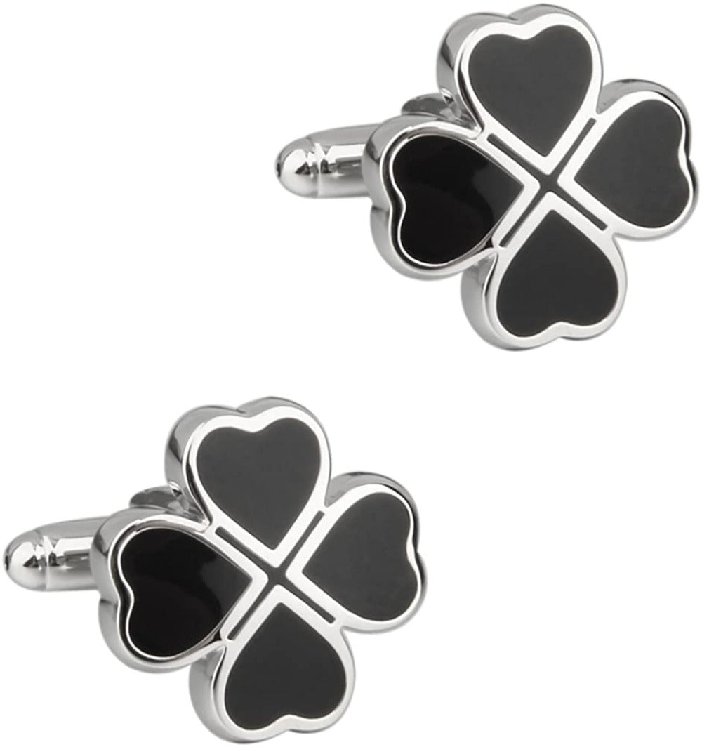 Deluxe Cufflink- Clover - Funky Gifts NZ