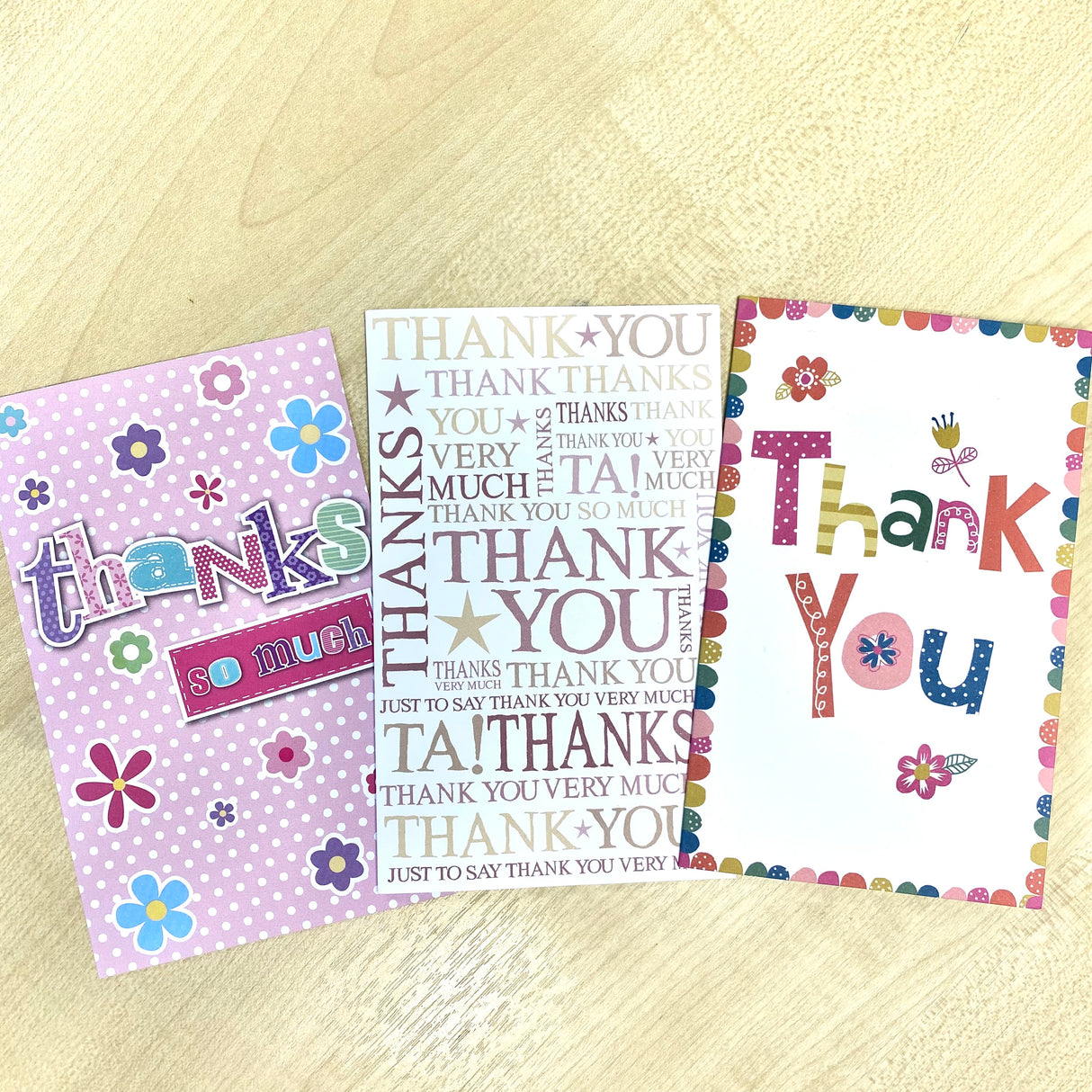 Mini Greeting Card - Thank You - Funky Gifts NZ