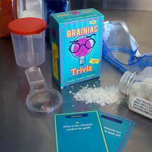 Brainiac Trivia Cards - For the Real Brain Box Quizers - Funky Gifts NZ