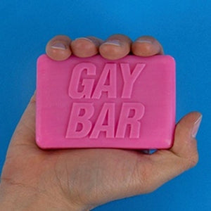pink gay bar soap from funky gifts nz