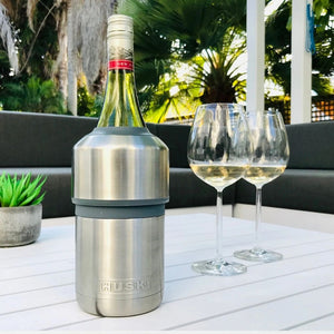 Huski Wine Cooler - Stainless Steel - Funky Gifts NZ