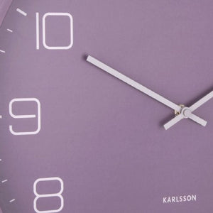 karlsson lofty wall clock purple from funky gifts nz