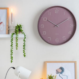 Karlsson Wall Clock Lofty - Matte Purple - Funky Gifts NZ