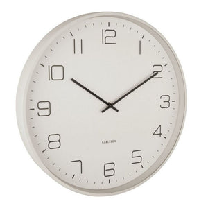 karlsson lofty wall clock matte grey side angle from funky gifts nz
