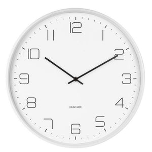 Karlsson Wall Clock Lofty - White - Funky Gifts NZ